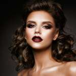 Beautiful woman with professional make up