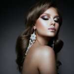 Beautiful woman with professional make up