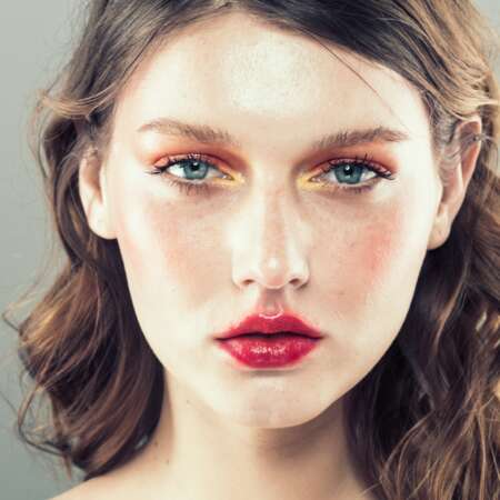 Color make up woman beauty portrait